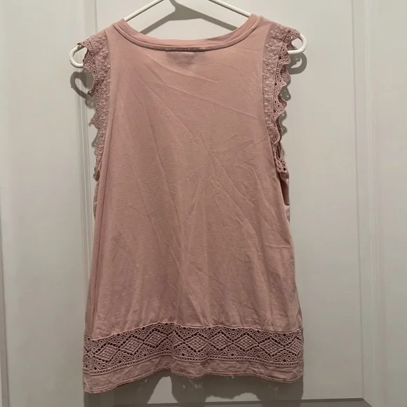 Ann Taylor Loft Sleeveless Hem Tank Top Women’s Size Petite Medium - Picture 2 of 3